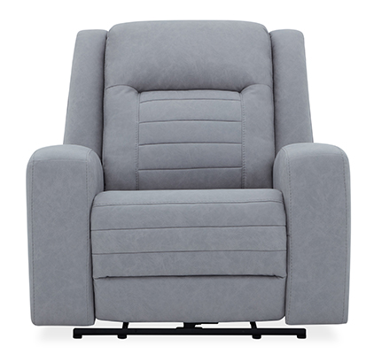 Tahoe Silver Power Reclining Sofa with Power Recliner Headrest